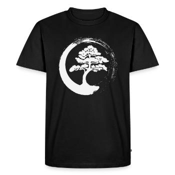 Japanese Zen Bonsai Tree Buddhism T Buddhist - Men's Premium T-Shirt - black - Front - Nico (187cm)
