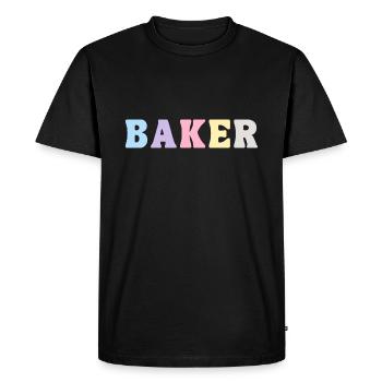 Baker - Men's Premium T-Shirt - black - Front - Nico (187cm)