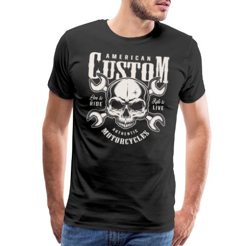 custom motorcycles biker - Men's Premium T-Shirt