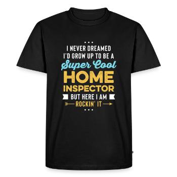 Super Cool Home Inspector Funny Gift - Men's Premium T-Shirt - black - Front - Nico (187cm)