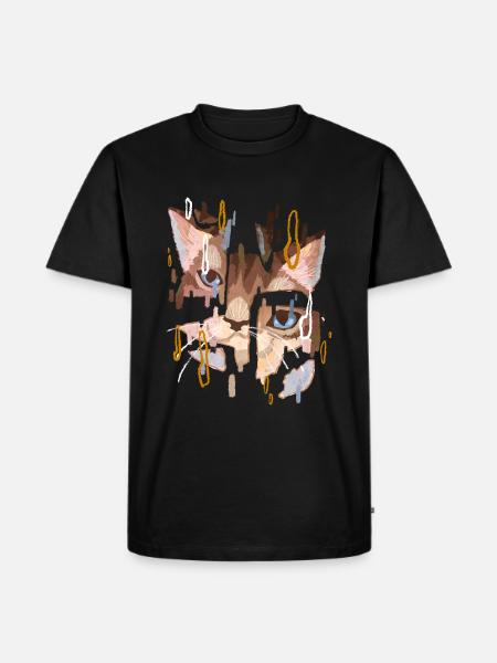 Cat Face - Men's Premium T-Shirt - black