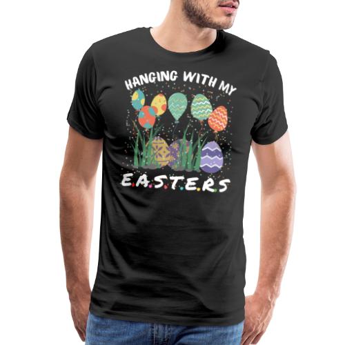 Hanging With My Easters Gnomies Funny Pajama - Men's Premium T-Shirt
