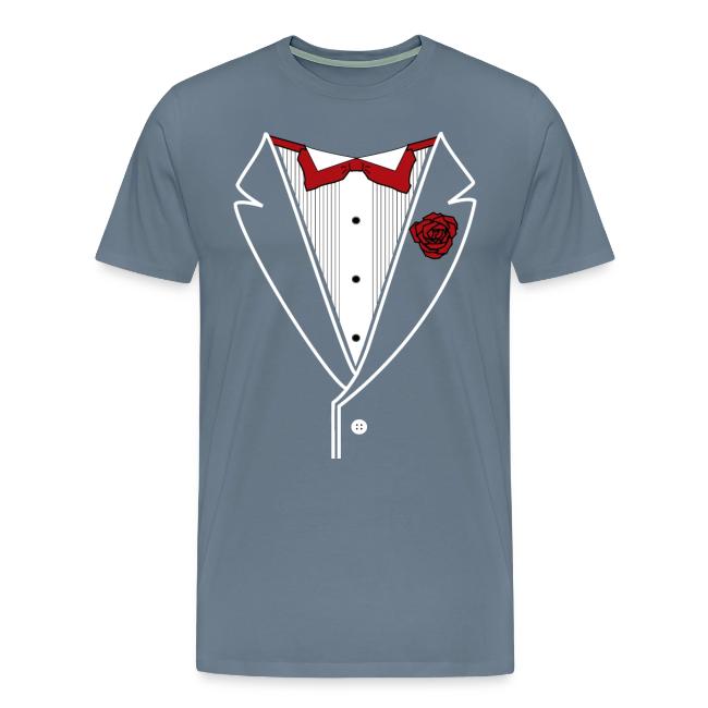 Tuxedo Shirt with Red bowtie