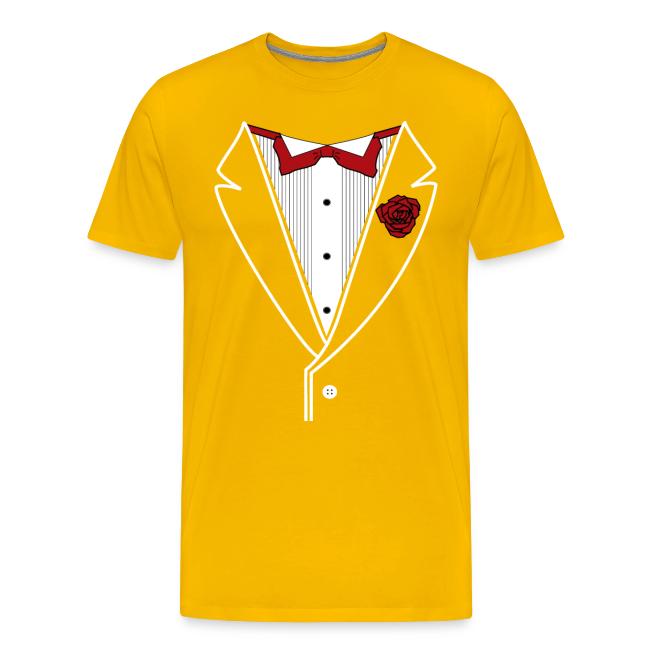Tuxedo Shirt with Red bowtie
