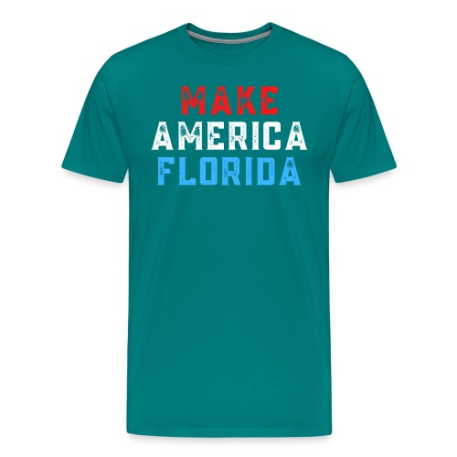 Make America Florida (Distressed Red, White, Blue) - Men's Premium T-Shirt