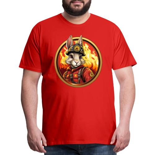Rabbit Firefighter - Men's Premium T-Shirt