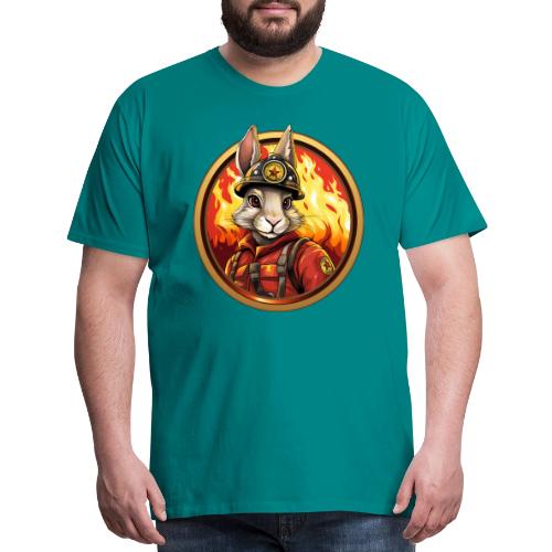 Rabbit Firefighter - Men's Premium T-Shirt