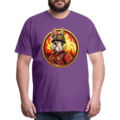 Rabbit Firefighter - Men's Premium T-Shirt
