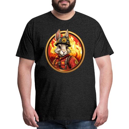 Rabbit Firefighter - Men's Premium T-Shirt