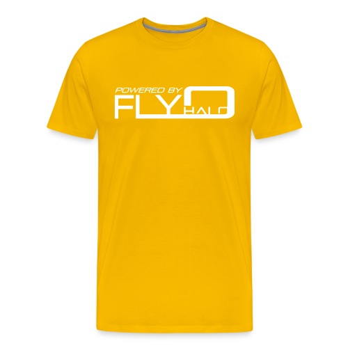 Powered By Fly Halo Blue - Men's Premium T-Shirt