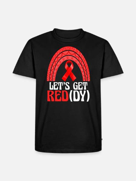 red white - Men's Premium T-Shirt - black
