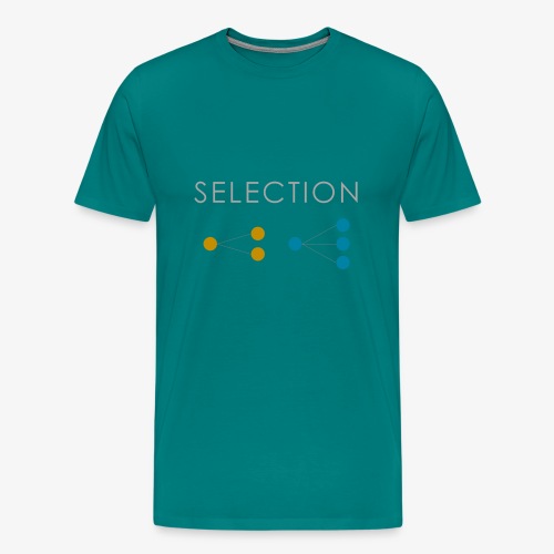 Minimalist design: selection (dark background) - Men's Premium T-Shirt