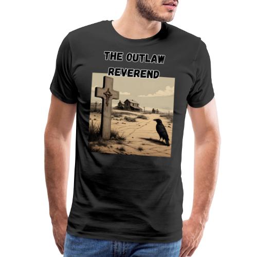 The Outlaw Reverend, Crow And Cross - Men's Premium T-Shirt