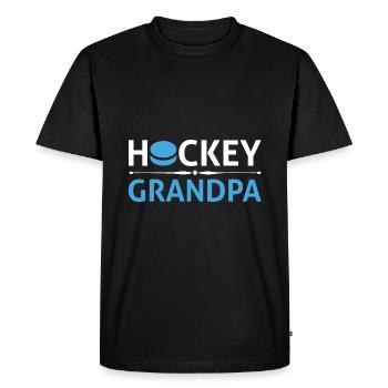 Hockey Grandpa - Men's Premium T-Shirt - black - Front - Nico (187cm)