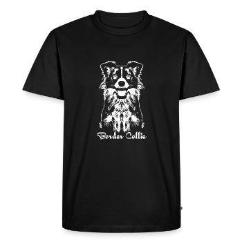 Border Collie - Men's Premium T-Shirt - black - Front - Nico (187cm)