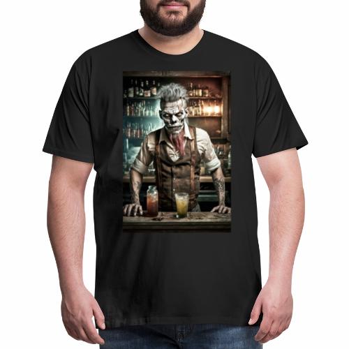 Zombie Bartender 02: Zombies In Everyday Life - Men's Premium T-Shirt