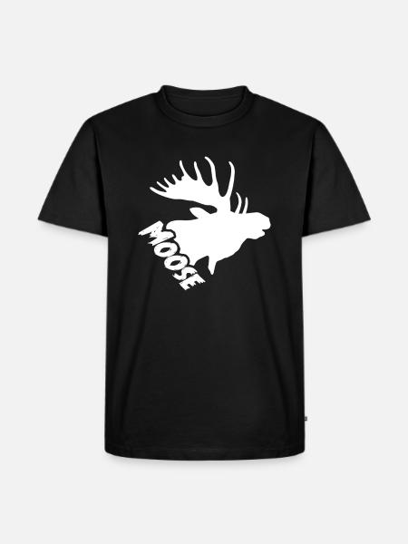 Moose Head Shirt - Men's Premium T-Shirt - black