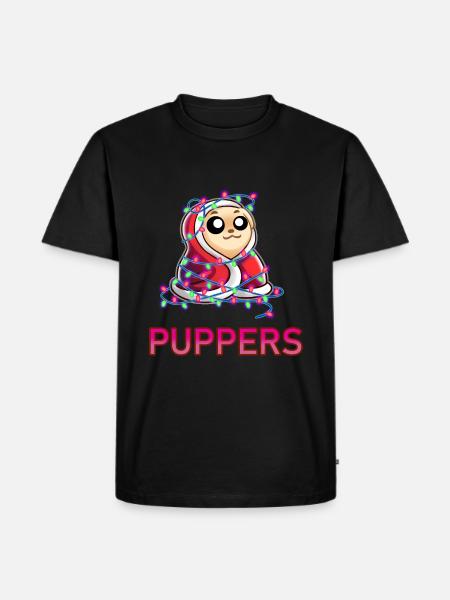 Comfy Christmas Pupper - Men's Premium T-Shirt - black