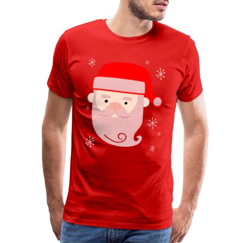 Santa Claus Texture - Men's Premium T-Shirt