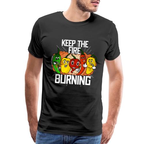keep the fire burning - Men's Premium T-Shirt