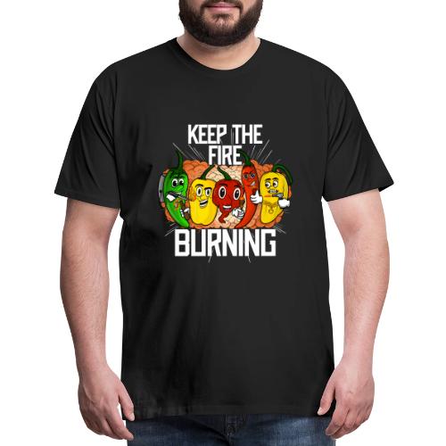 keep the fire burning - Men's Premium T-Shirt