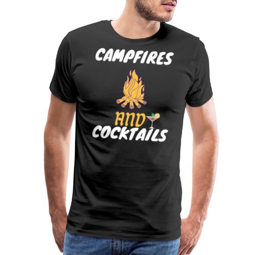 Campfires And Cocktails For Camping Lovers - Men's Premium T-Shirt