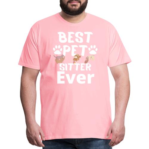 Best Pet Sitter Ever Funny Dog Owners For Doggie L - Men's Premium T-Shirt