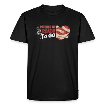 Open Heart Surgery Heart Surgery Survivor Gift - Men's Premium T-Shirt - black - Front - Nico (187cm)