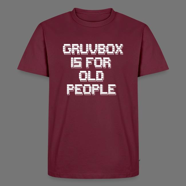 Gruvbox Old People ASCII