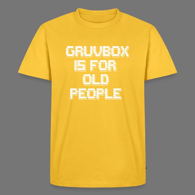 Gruvbox Old People ASCII