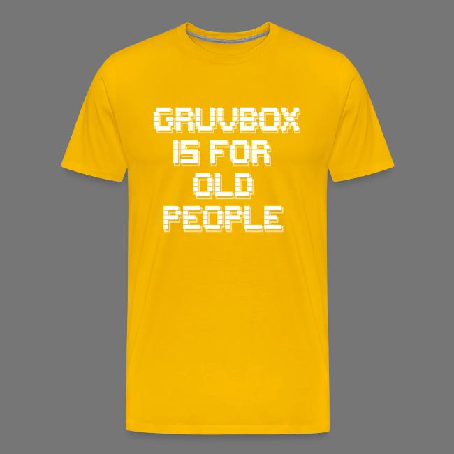 Gruvbox Old People ASCII