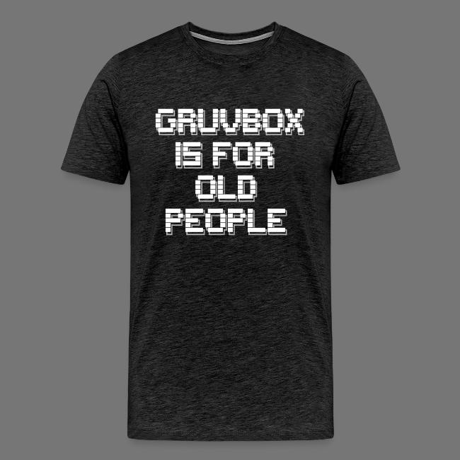 Gruvbox Old People ASCII