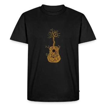 Guitar Tree of Life Nature Guitarist Gift - Men's Premium T-Shirt - black - Front - Nico (187cm)