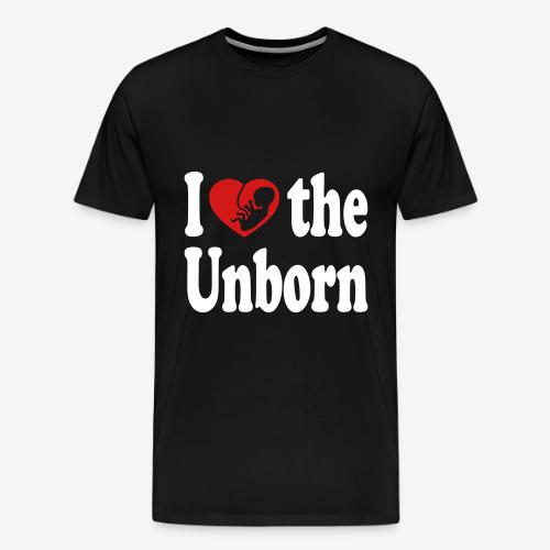 i heart the unborn - Men's Premium T-Shirt