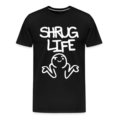 Shruglife white png - Men's Premium T-Shirt