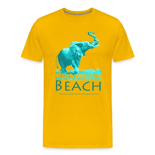 Which way is the beach ts - Men's Premium T-Shirt