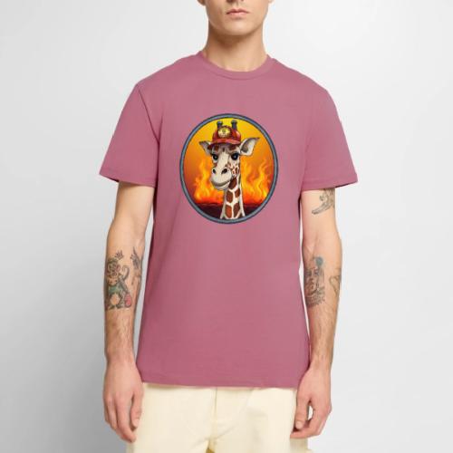 Giraffe Firefighter - Men's Premium T-Shirt