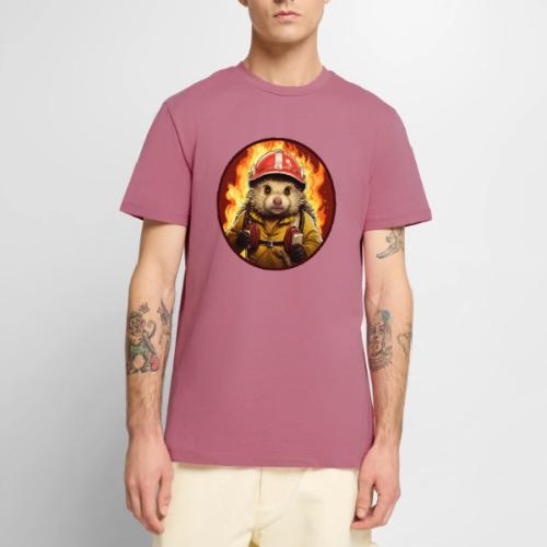 Hedgehog Firefighter - Men's Premium T-Shirt