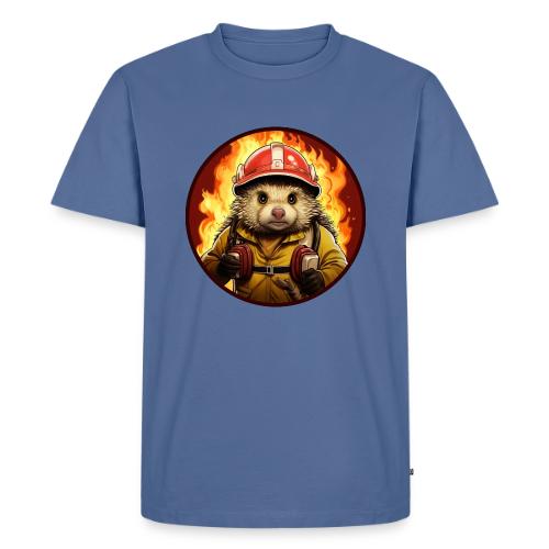 Hedgehog Firefighter - Men's Premium T-Shirt