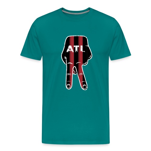 Peace Up, A-Town Down, Five Stripes! - Men's Premium T-Shirt