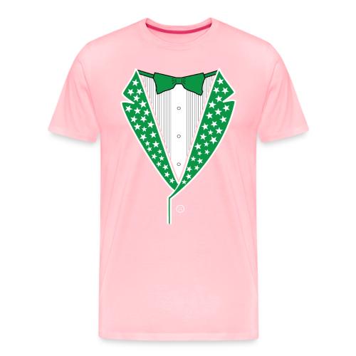 Star Tuxedo in Green PNG - Men's Premium T-Shirt