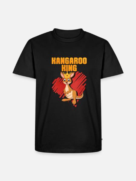 Kangaroo King - Men's Premium T-Shirt - black
