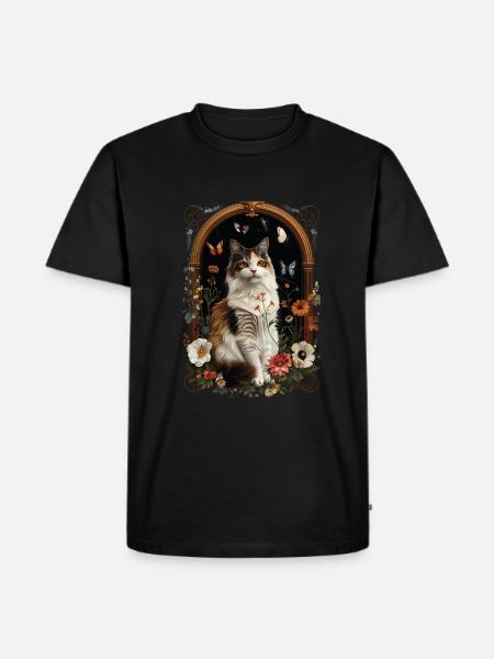 Turkish Van Cat - Men's Premium T-Shirt - black