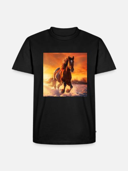 Horse - Men's Premium T-Shirt - black