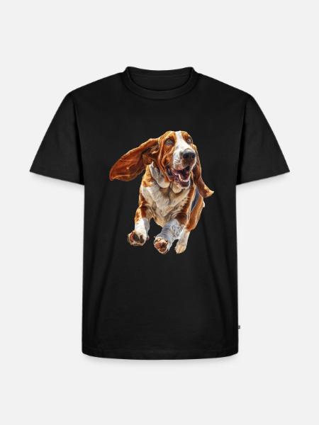 Basset Hound - Men's Premium T-Shirt - black