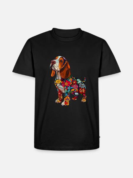 Basset Hound - Men's Premium T-Shirt - black