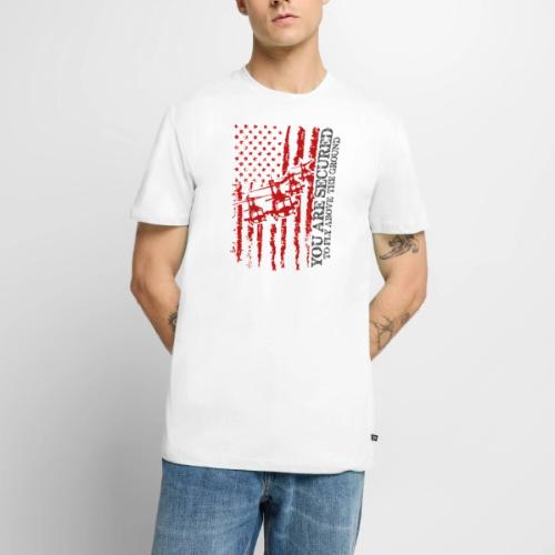 You are Secured To Fly Above The Ground - Men's Premium T-Shirt