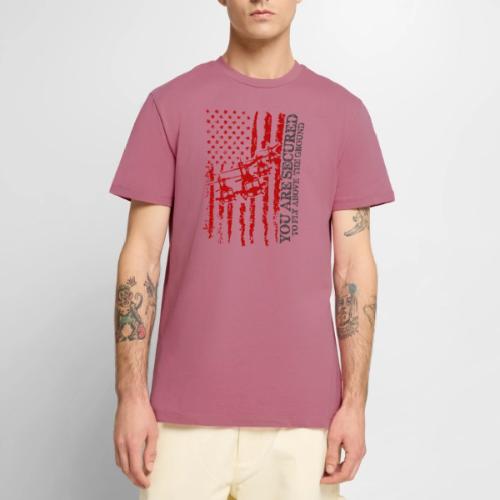 You are Secured To Fly Above The Ground - Men's Premium T-Shirt