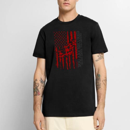 You are Secured To Fly Above The Ground - Men's Premium T-Shirt