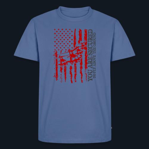 You are Secured To Fly Above The Ground - Men's Premium T-Shirt